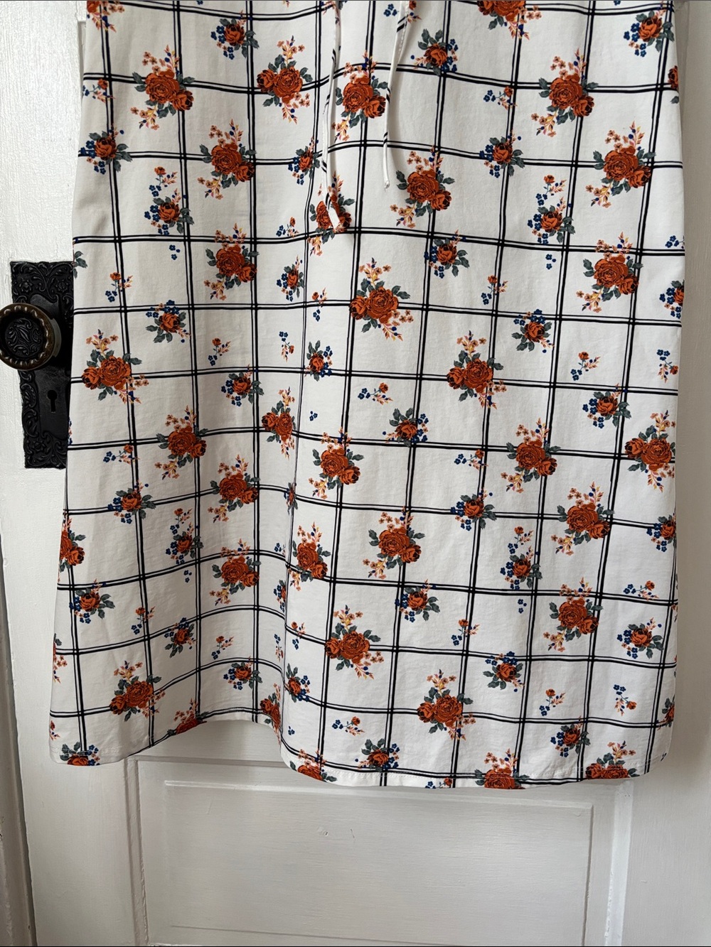 ZARA RUFFLE COLLAR MIDI DRESS - Picture 4 of 10